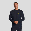 Lyle and Scott Sports Tape Fleece Tracksuit Set Dark Navy