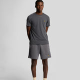 Lyle and Scott Sports Tape Short Graphite