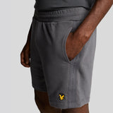 Lyle and Scott Sports Tape Short Graphite