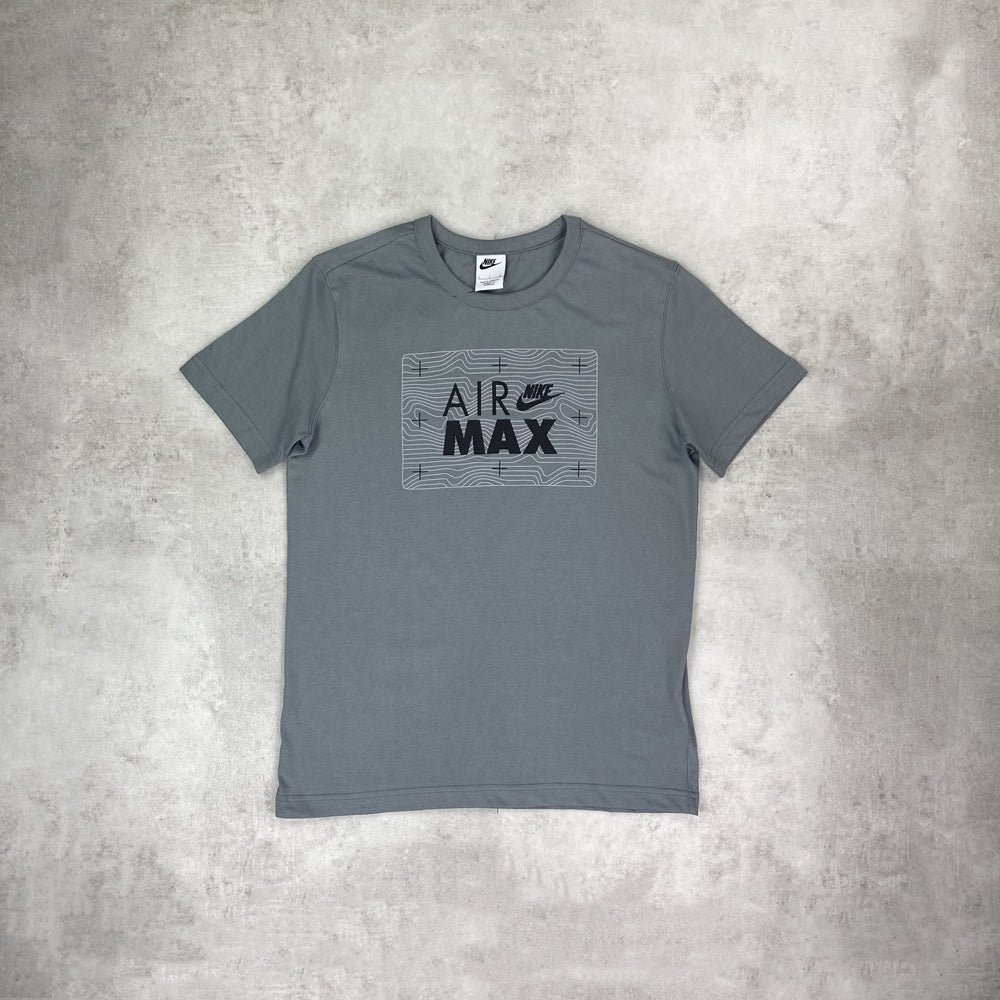nike air max t-shirts grey black 