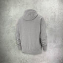 Nike Fleece Club Hoodie in dark grey and white, featuring a soft fleece design for warmth and a classic, versatile look.