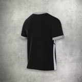 Nike Academy Short Sleeve T-Shirt in black, featuring a lightweight, moisture-wicking design for a comfortable and athletic look.