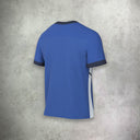 Nike Academy Short Sleeve T-Shirt in royal blue, featuring a lightweight, moisture-wicking design for a comfortable and athletic look.