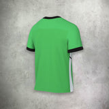 Nike Academy Short Sleeve T-Shirt in green, featuring a lightweight, moisture-wicking design for a comfortable and athletic look.