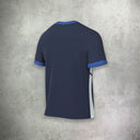Nike Academy Short Sleeve T-Shirt in midnight blue, featuring a lightweight, moisture-wicking design for a comfortable and athletic look.