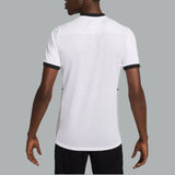 Nike Academy Short Sleeve T-Shirt in white, featuring a lightweight, moisture-wicking design for a comfortable and athletic look.