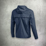 Nike Academy Rain Jacket in navy, featuring a water-resistant design for protection and comfort in wet conditions.
