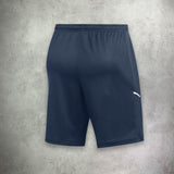 Nike Academy Knit Short in navy, featuring a lightweight, breathable design for enhanced comfort and performance.