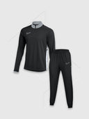 Nike Academy Drill Half Zip Top/Pant Tracksuit Set Black/Black from StockUK