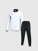 Nike Academy Drill Half Zip Top/Pant Tracksuit Set White/Black from StockUK