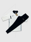 Nike Academy Drill Half Zip Top/Pant Tracksuit Set White/Black from StockUK