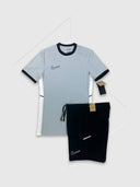 Nike Academy T-Shirt/Short Set Grey/Black from StockUK