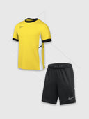 Nike Academy T-Shirt/Short Set Yellow/Black from StockUK