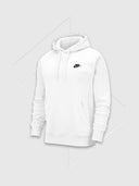 Nike Club Fleece Hoodie White/ Black from StockUK