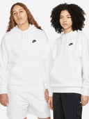 Nike Club Fleece Hoodie White/ Black from StockUK