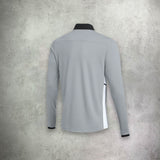 Nike Academy Drill Half Zip in grey, featuring a streamlined design with moisture-wicking fabric for performance and style.