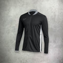 Nike Academy Drill Track Jacket in black, featuring a lightweight, moisture-wicking design for a sleek and athletic look.