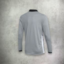 Nike Academy Drill Track Jacket in grey, featuring a lightweight, moisture-wicking design for a sleek and athletic look.