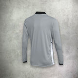 Nike Academy Drill Track Jacket in grey, featuring a lightweight, moisture-wicking design for a sleek and athletic look.