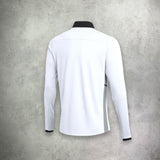 Nike Academy Drill Track Jacket in white, featuring a lightweight, moisture-wicking design for a sleek and athletic look.