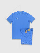 Nike Dri-Fit T-Shirt/Short Set Aqua Blue from StockUK