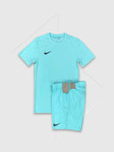 Nike Dri-Fit T-Shirt/Short Set Turquoise from StockUK