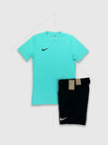 Nike Dri-Fit T-Shirt/Shorts Set Turquoise/Black
