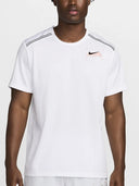 Nike Miler Short Sleeve Graphic Running T-shirt White from StockUK