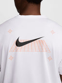 Nike Miler Short Sleeve Graphic Running T-shirt White from StockUK