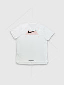 Nike Miler Short Sleeve Graphic Running T-shirt White from StockUK