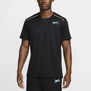 Nike graphic miler t-shirt in black from StockUK