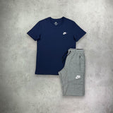 Nike Sportwear Club T-shirt/Short Set Navy/Grey