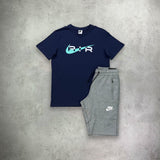 Nike Air Graphic Logo T-Shirt/Short Navy/Grey