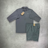 Nike Pacer Dri-Fit Half Zip/Short Set Iron Grey/Grey