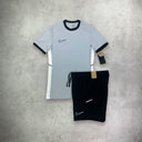 Nike Academy Shorts Sleeve T-Shirt/Short Set Grey/Black