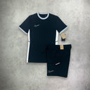 Nike Academy Shorts Sleeve T-Shirt/Short Set Black/Black