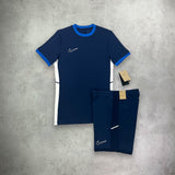 Nike Academy Shorts Sleeve T-Shirt/Short Set Navy