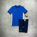 Nike Academy Shorts Sleeve T-Shirt/Short Set Royal Blue