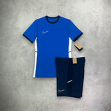Nike Academy Shorts Sleeve T-Shirt/Short Set Royal Blue