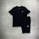 Nike Sportwear Club T-shirt/Short Set Black