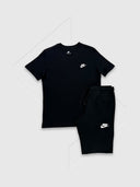Nike Sportwear Club T-shirt/Short Set Black from StockUK