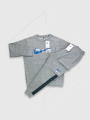 Nike Sportwear Crew Neck Air Tracksuit Set Grey/ Blue from StockUK