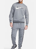 Nike Swoosh Air Crew Neck Tracksuit Set Grey