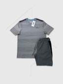 OEX Furth Dale T-Shirt/Short Set Grey/Charcoal from StockUK