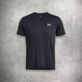 under armour reflective t-shirt black running 
