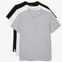 Lacoste 3 Pack Crew T-Shirt  Black/Grey/Black