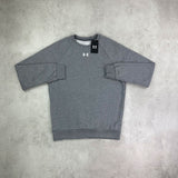 under armour crew neck fleece hoodie grey 