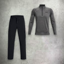 Under Armour Tech 2.0 Half Zip/Pant Set Carbon Heather/Black