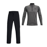 Under Armour Tech 2.0 Half Zip/Pant Set Carbon Heather/Black