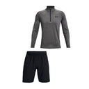 Under Armour Tech 2.0 Half Zip/Short Carbon Heather/Black